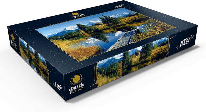 Geroldsee gegen Karwendelgebirge bei Mittenwald, Oberbayern - Premium 1000 Teile Puzzle - MyPuzzle S