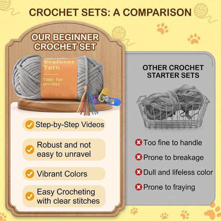 Haelyze Häkelset für Anfänger, Häkelset Tiere, Amigurumi Komplettset mit Schritt-für-Schritt Video-T