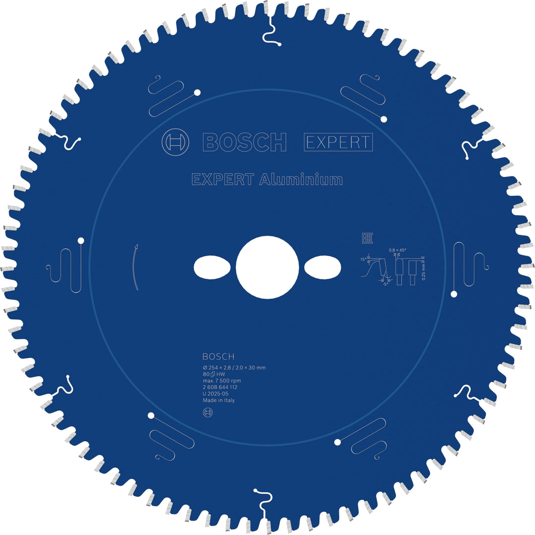 Bosch Professional 1x Kreissägeblatt Expert for Aluminium (für Aluminium, Sägeblatt Ø 254 x 30 x 2,8