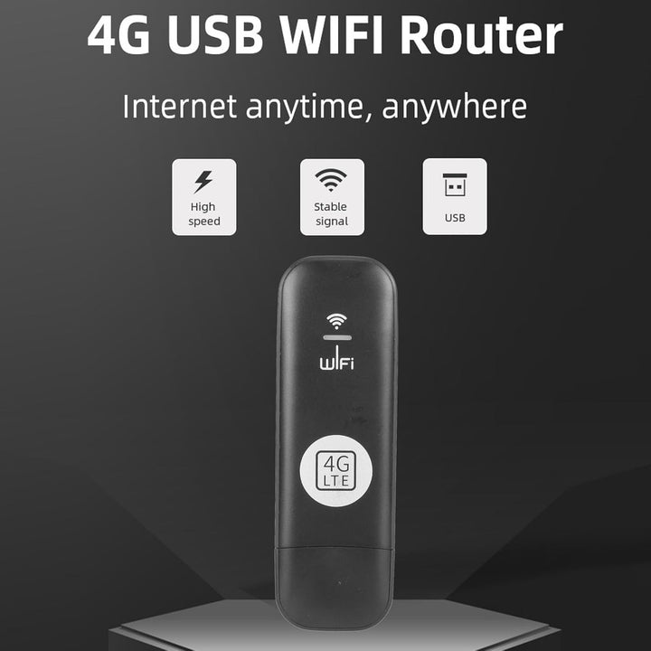 Ejoyous 4G LTE USB WiFi Hotspot Router, WLAN USB-Adapter, 150 Mbit/s, 8 Benutzer, Quad-Band, 4G/3G,