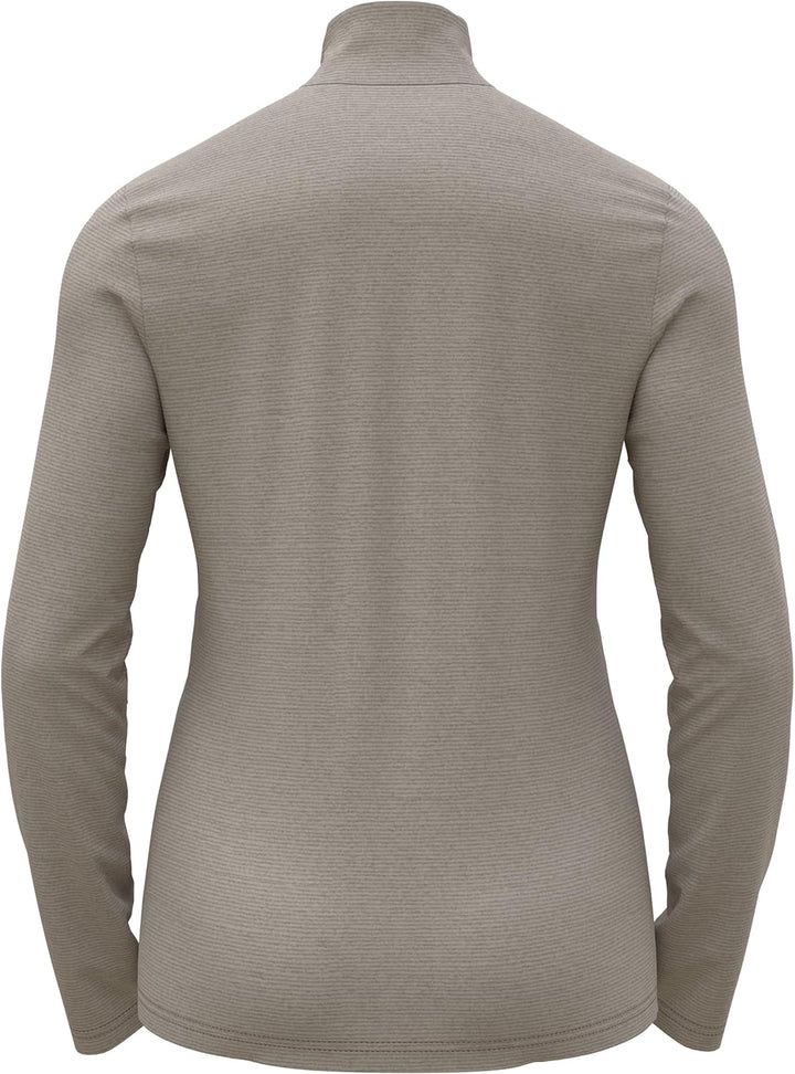 Odlo Damen Midlayer 1/2 Zip Roy Pullover L Beige, L Beige
