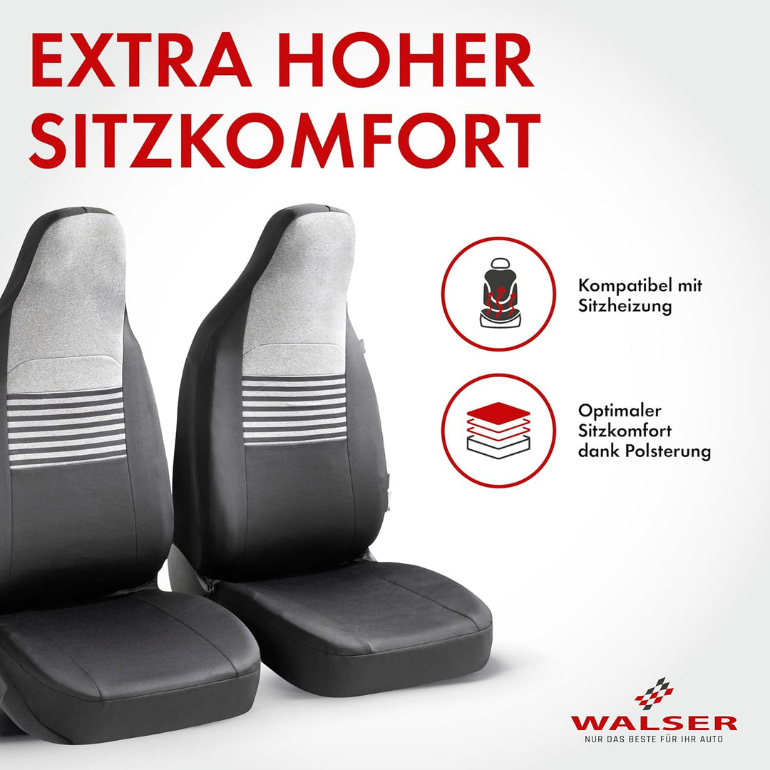 Walser Premium Autositzbezüge Gordon mit Reissverschluss Qualitätssieger Sehr Gut* Sitzbezüge Auto,