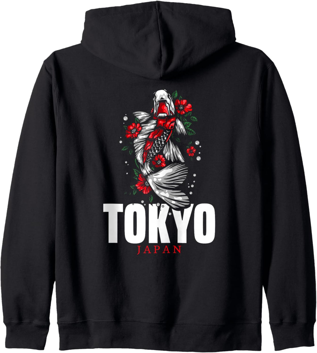 Japanische Nishikigoi Koifisch-Karpfen Tokio Japan Kapuzenjacke