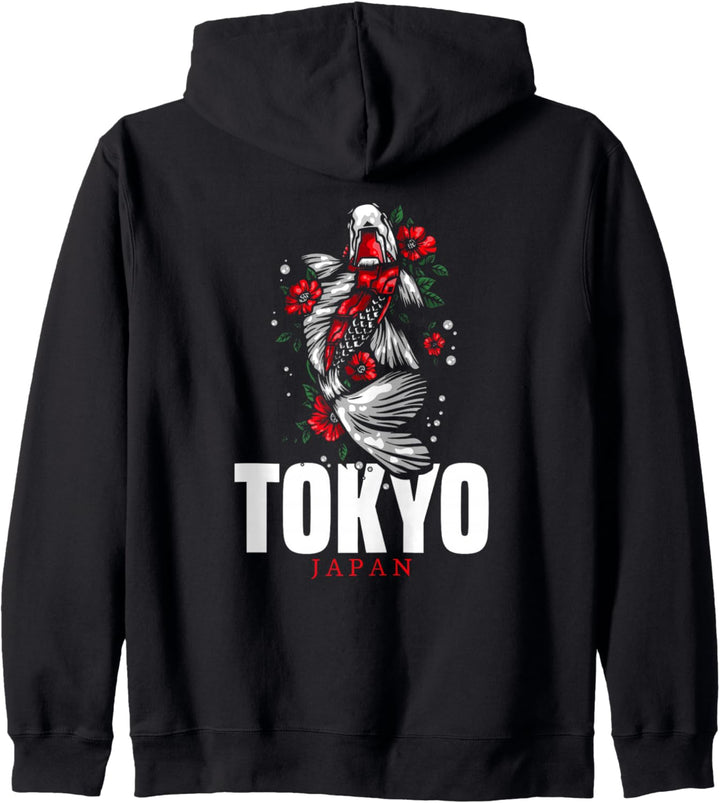 Japanische Nishikigoi Koifisch-Karpfen Tokio Japan Kapuzenjacke