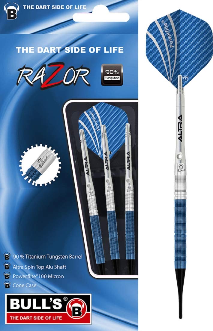 Bull's Razor Soft Dart, Silber/Blau, 18g R1, R1
