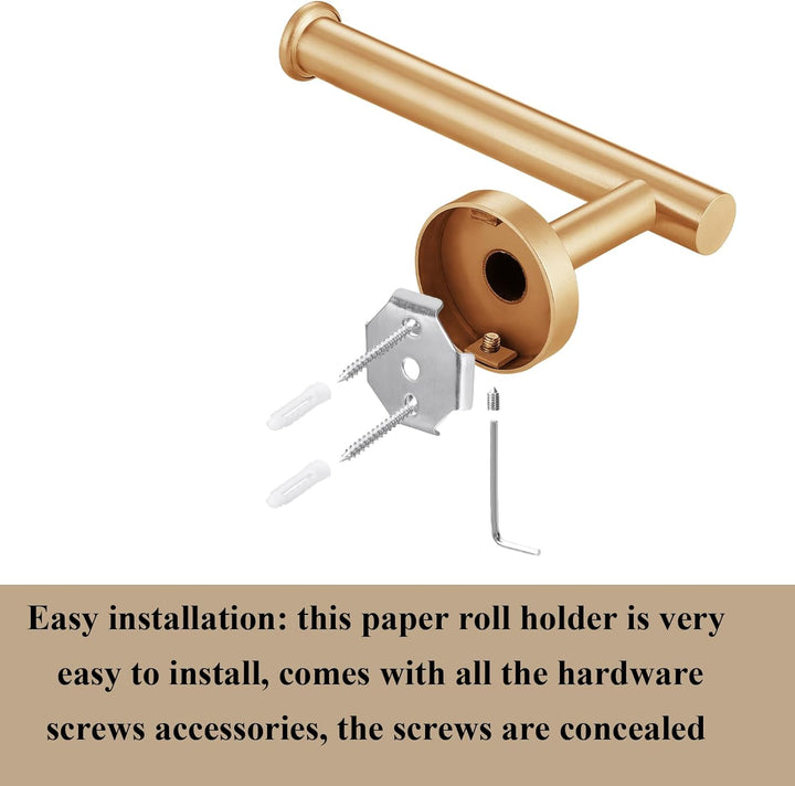 Gold Badezimmer Hardware Set, SUS304 Edelstahl 60 cm Handtuchstange, Toilettenpapierhalter, Handtuch