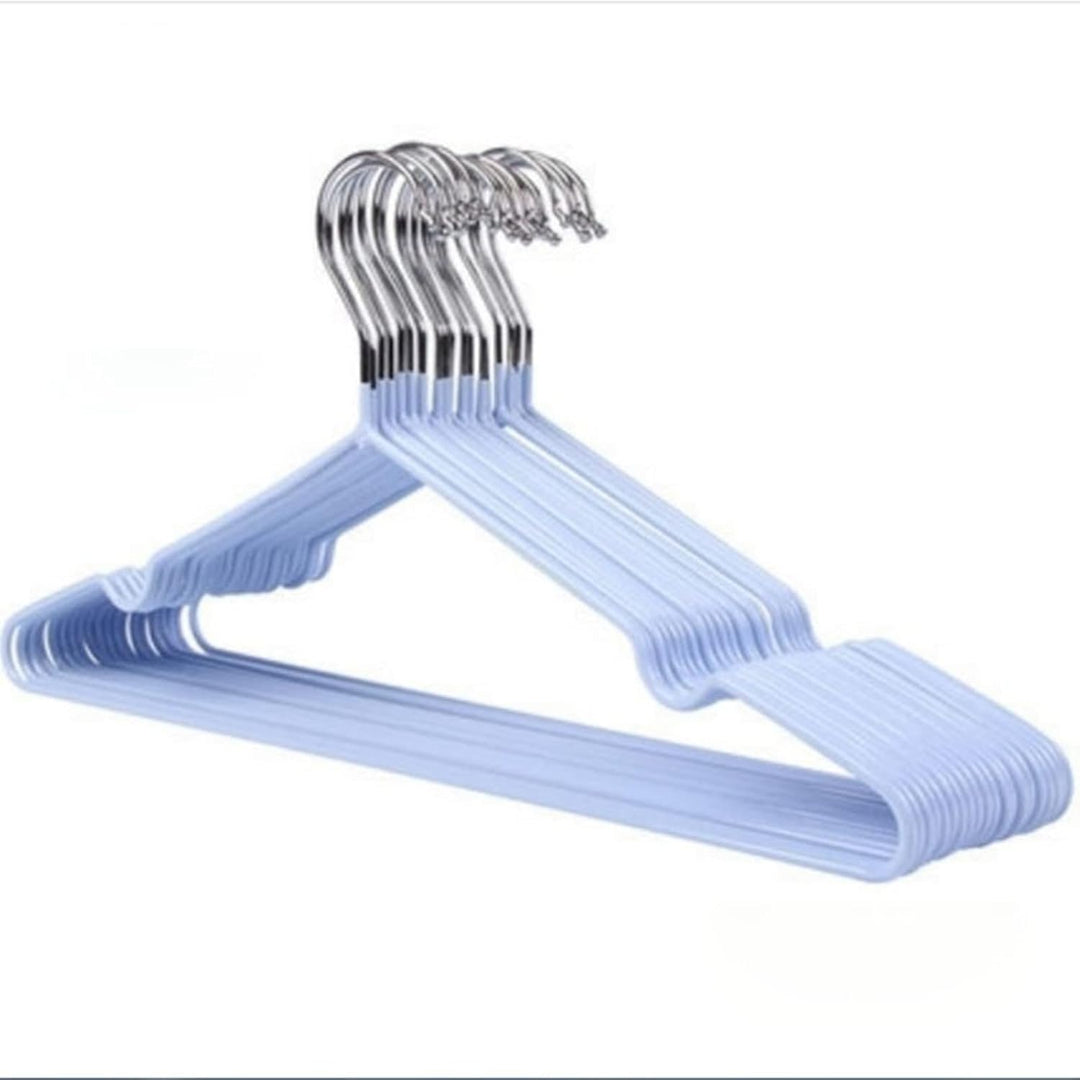 10 Stück Kleiderbügel Metall, Platzsparender Organizer Kleiderbügel für Kleiderschränke, Rillendesig