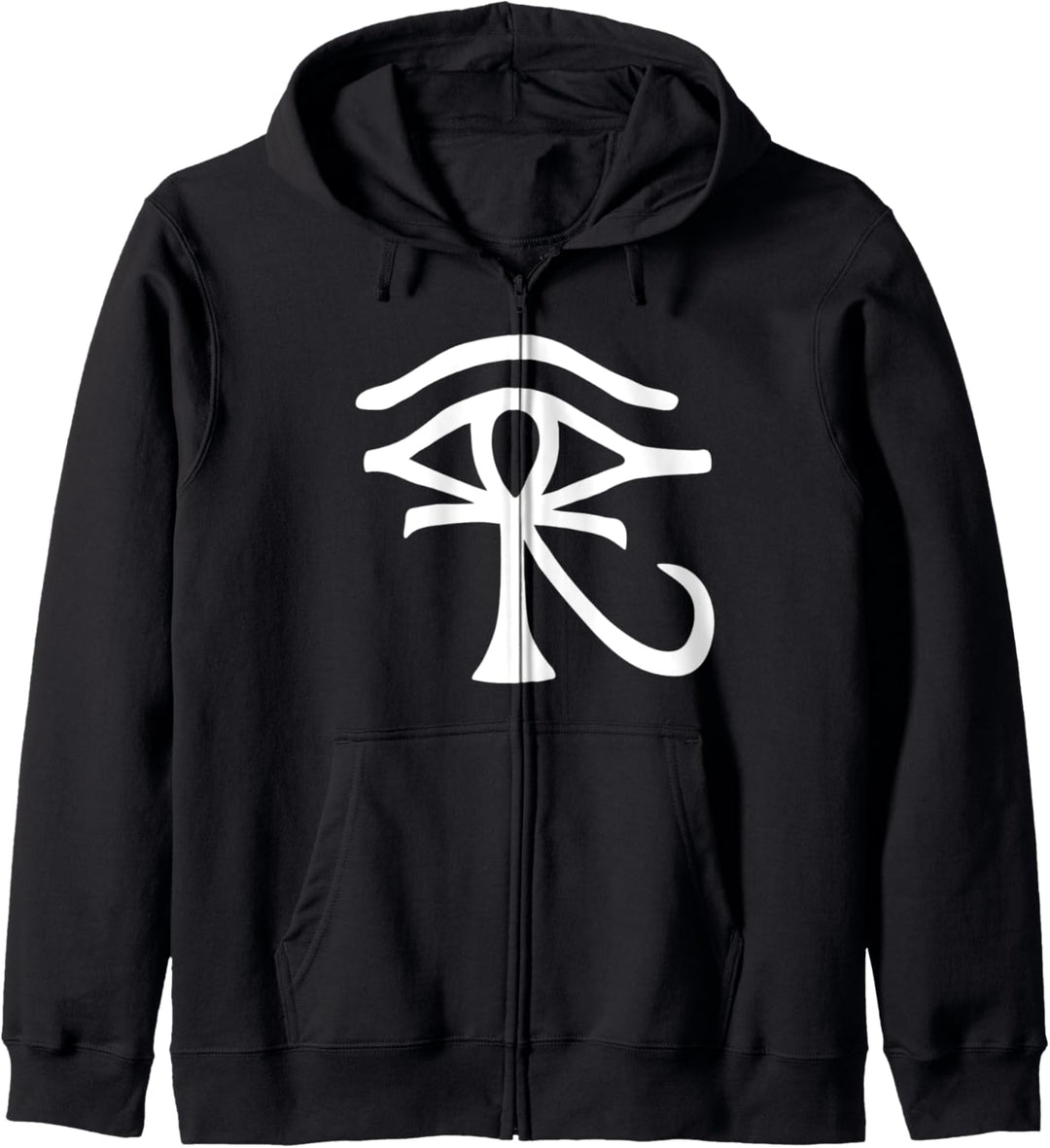 Egyptian Deity Eye Of Horus and Ankh Religious Symbol Kapuzenjacke