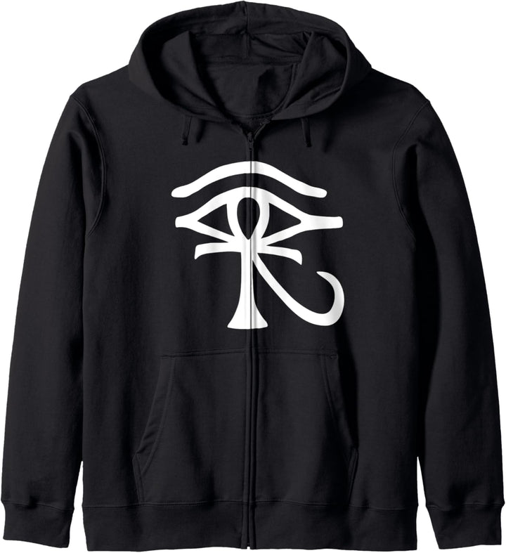Egyptian Deity Eye Of Horus and Ankh Religious Symbol Kapuzenjacke