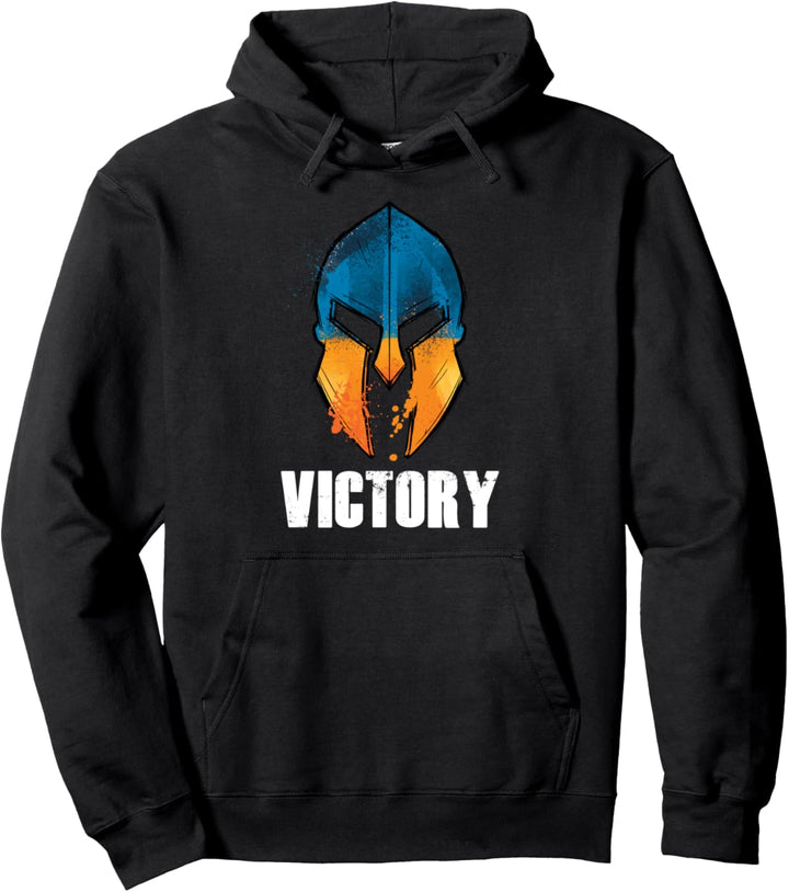 Victory Ritterhelm Ukrainische Flagge Ukraine Pullover Hoodie