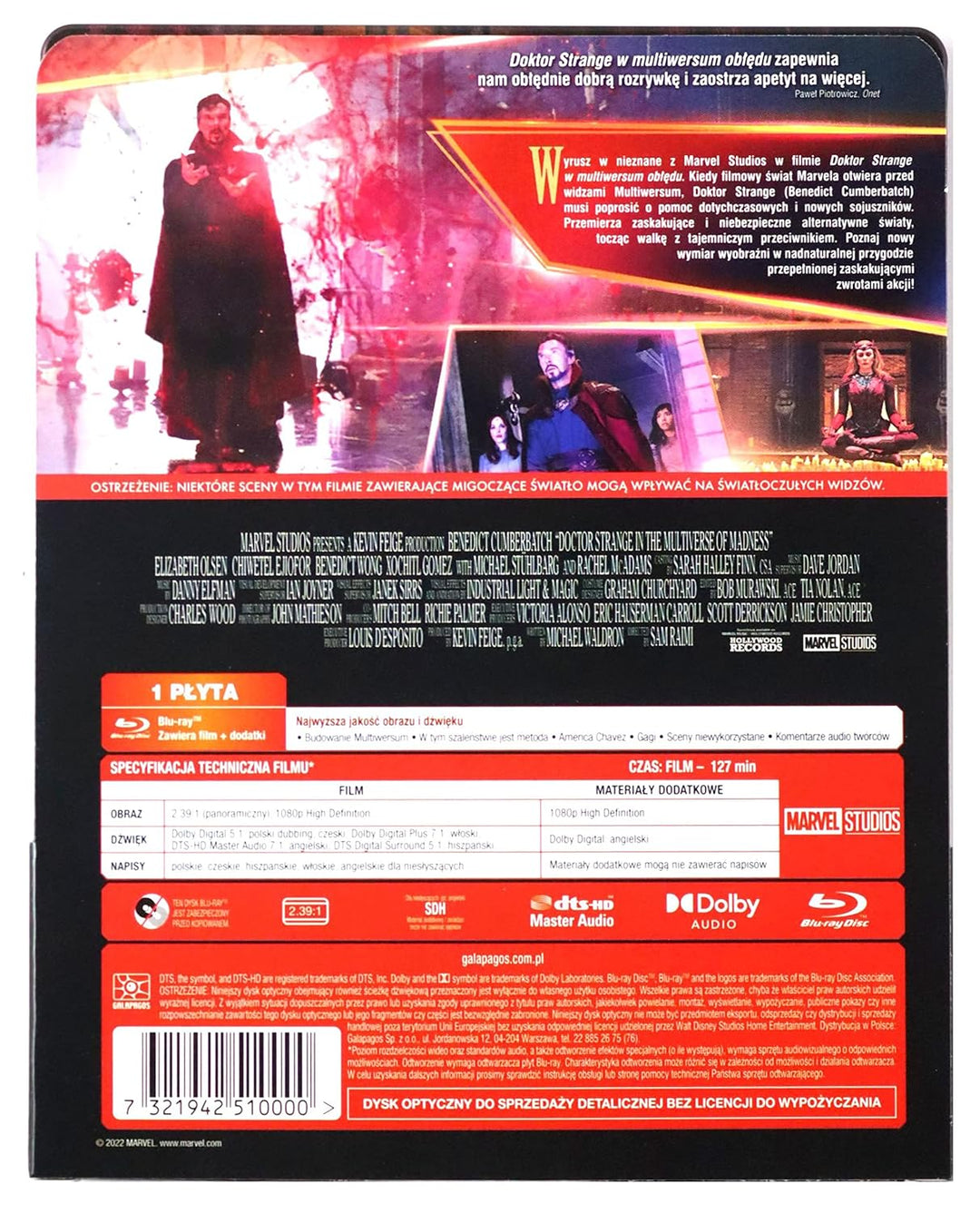 Doctor Strange in the Multiverse of Madness steelbook [Blu-Ray] [Region B] (IMPORT) (Keine deutsche