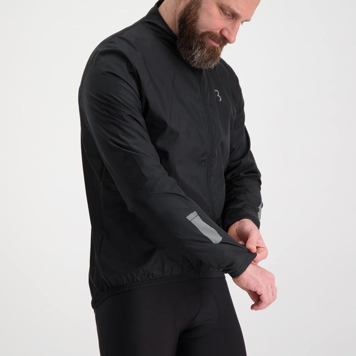 BBB Cycling FahrradJacke Herren und Damen | Wasserabweisend Winddicht Leicht Reflektierend | Rennrad