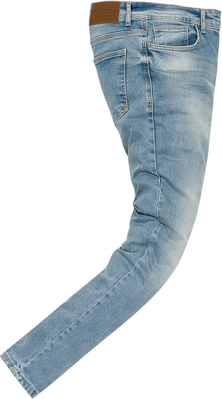 WOTEGA Herren Jeans Alistar Slim Fit 38W / 30L Blau (Flint Stone 183916), 38W / 30L Blau (Flint Ston