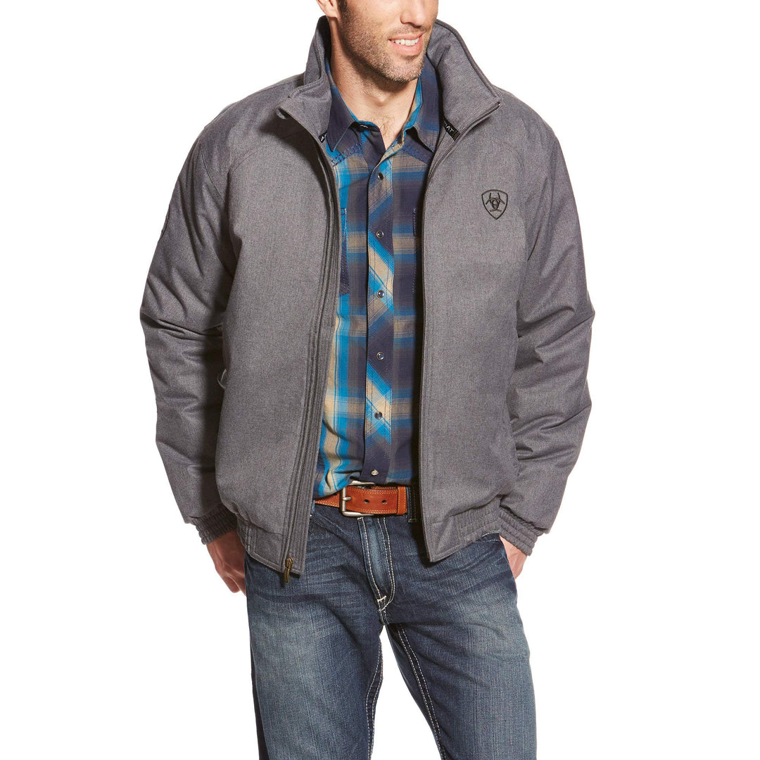 Ariat Herren Teamjacke Jacke S Charcoal Heather, S Charcoal Heather