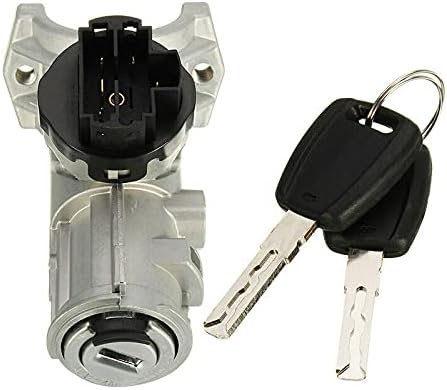 FanPaYY Lenkradschloss Starterschalter mit Doppelschlüssel Zündschloss 5-polig 4162HN Für Peu-geot B