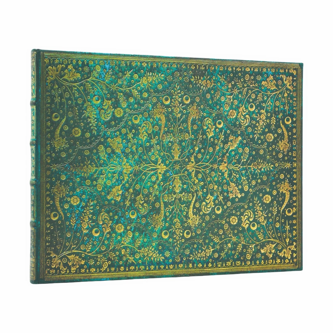 Paperblanks - Emerald Flower - Nature's Grace - Guest Book - Guest Book - Unlined - Clasp - 144 Pg -