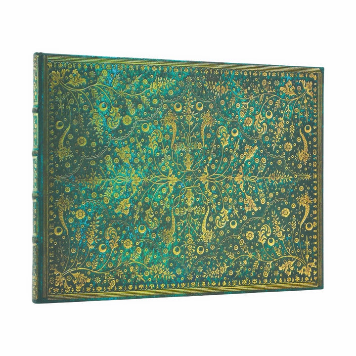 Paperblanks - Emerald Flower - Nature's Grace - Guest Book - Guest Book - Unlined - Clasp - 144 Pg -