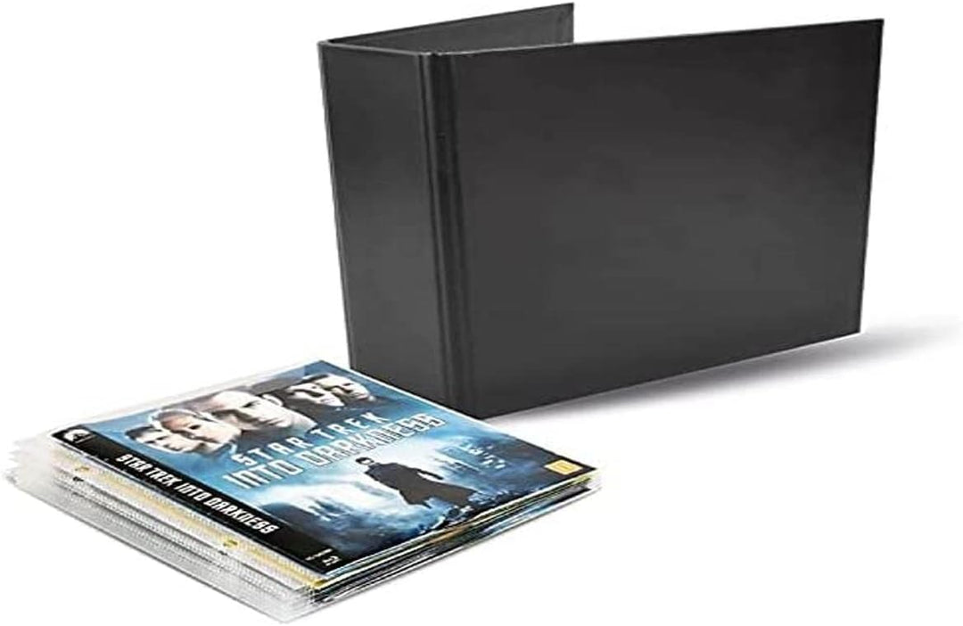 3L Blu-Ray Aufbewahrung - Kombipack mit 50 BluRay Hüllen & 2 Ringordner - Praktisch für Blu Ray Ordn