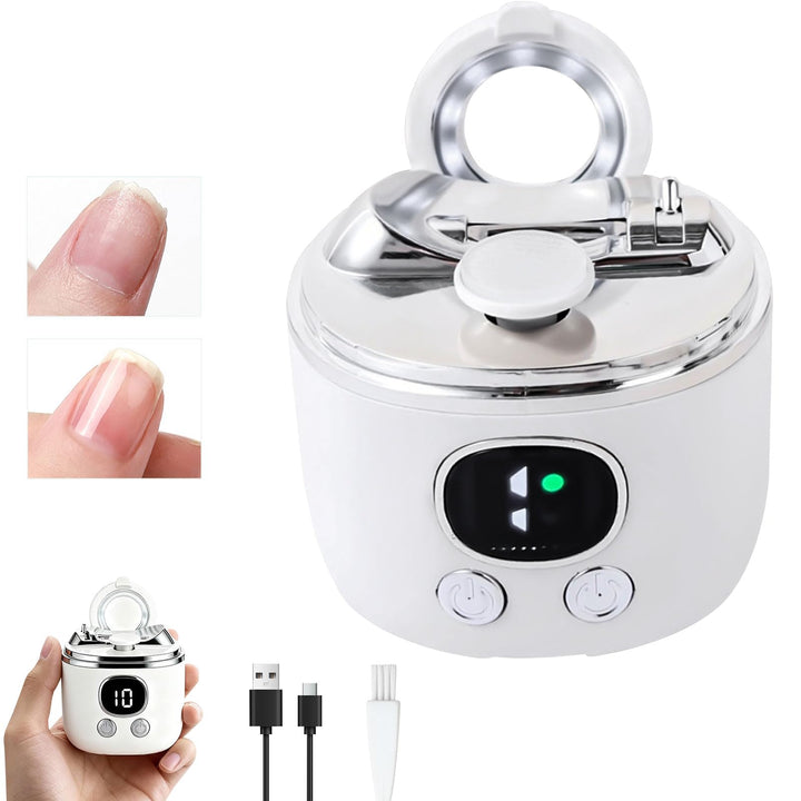 Nagelfräser, Elektrischer Nagelknipser 2 in 1 Polieren Automatisch Nagelschleifer Elektrisch, Elektr