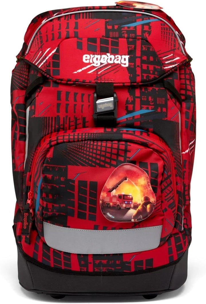 ergobag Prime FireBear Rucksack für Jugendliche, Unisex, Mehrfarbig (Mehrfarbig), Einheitsgrösse