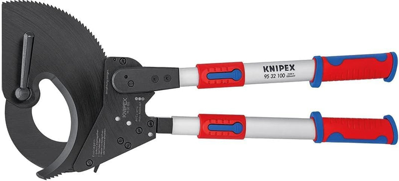 Knipex Kabelschneider (Ratschenprinzip) mit Teleskopschenkeln mit Mehrkomponenten-Hüllen 680 mm 95 3