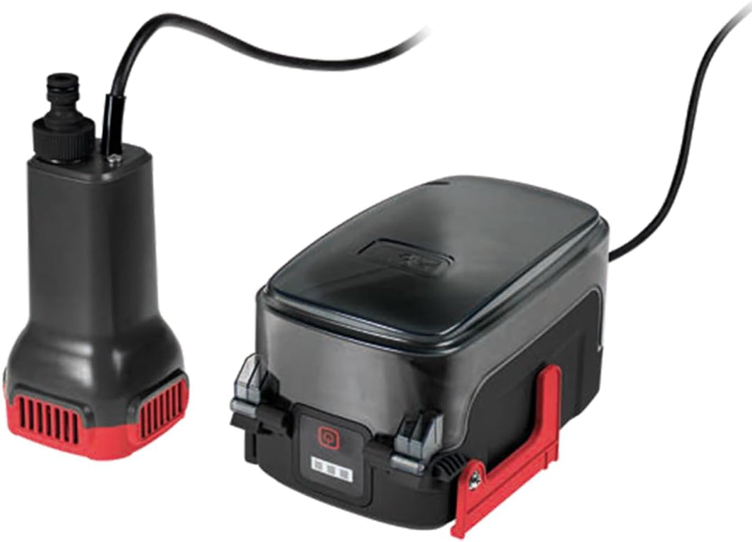 WALTER Li-Ion-Akku Regenfasspumpe 18 V, ideal zum Ab-/Umpumpen von Regenwasser & für Gartenbewässeru