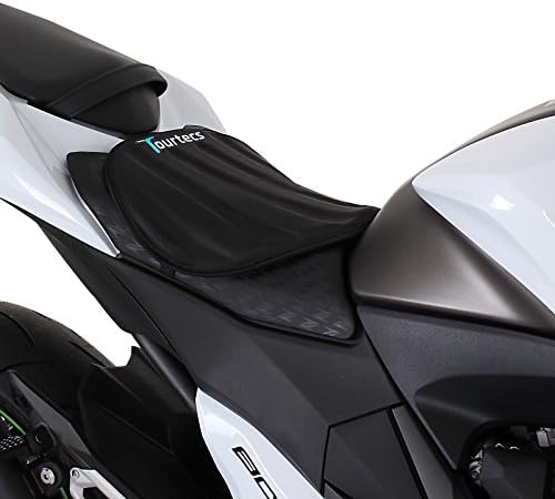 Tourtecs - Motorrad Sitzauflage für Chopper/Custombike Schwarz Neopren L Gelkissen Gel Pad Sitzbank