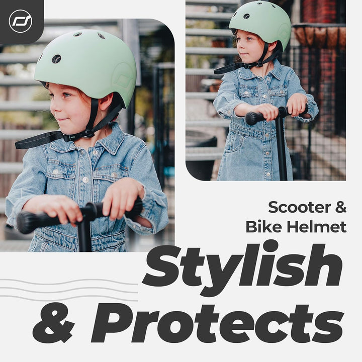 Scoot & Ride, S - M Size Kids Helmet kiwi, kiwi
