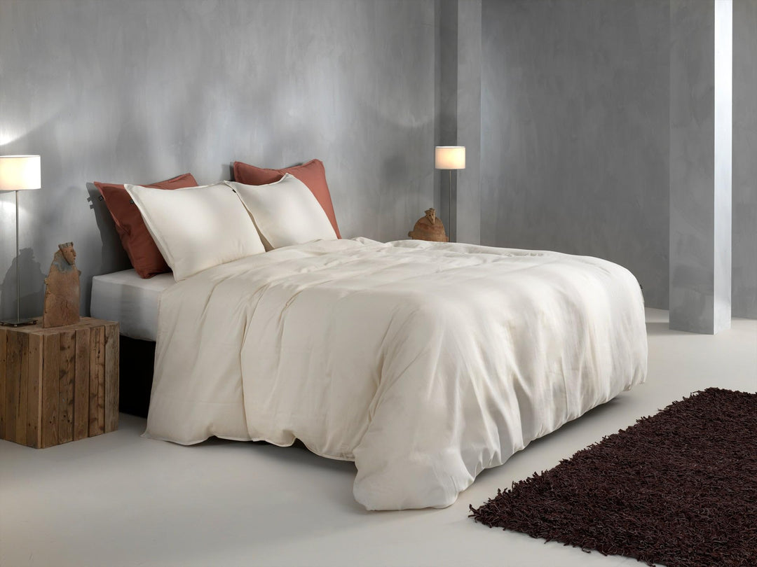 ZO! HOME Bettwäsche Satinado 135x200 100% Baumwolle Mako-Satin Off-White