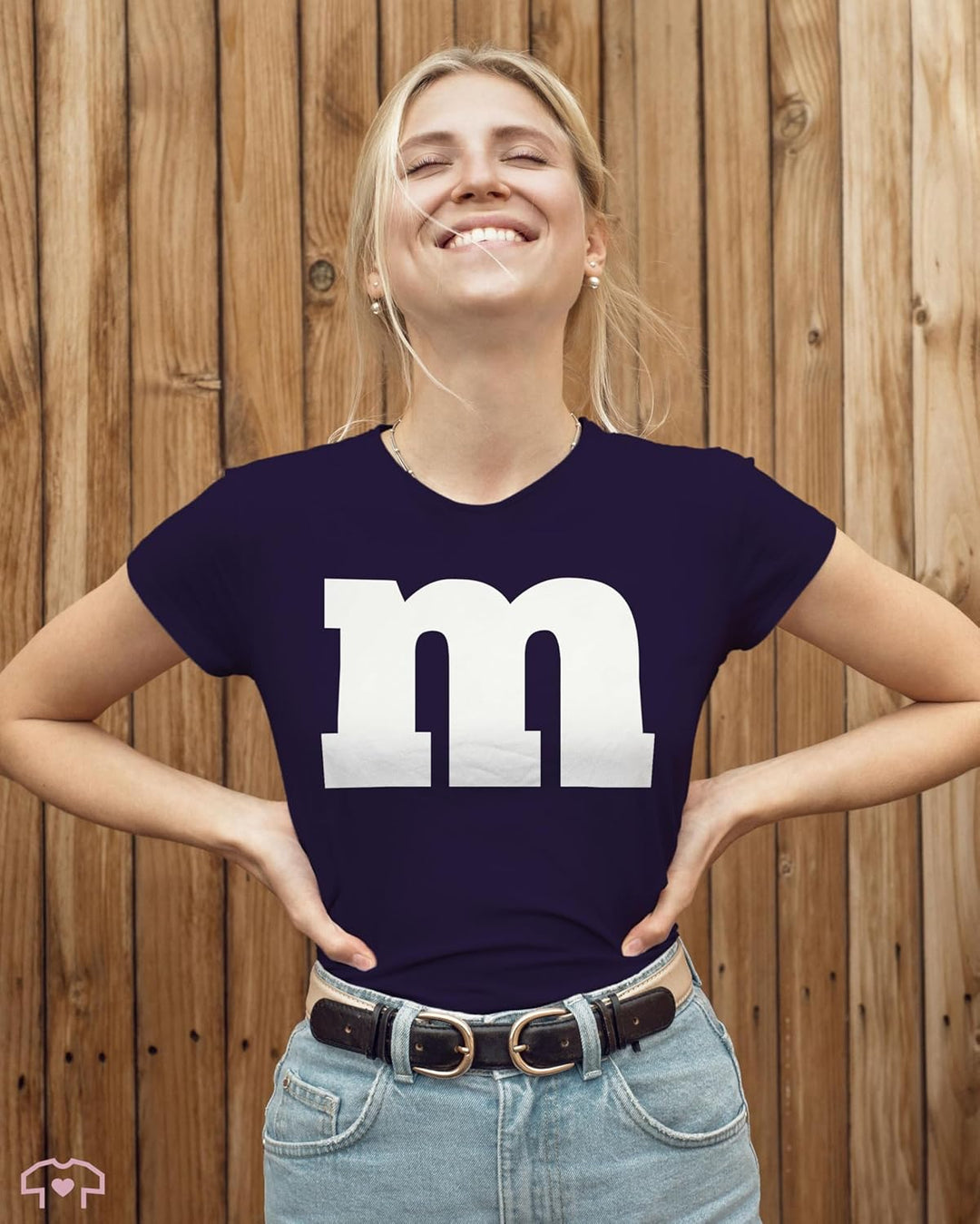 Shirtracer - Shirt Damen - Karneval Fasching - Gruppen M und M Aufdruck - M&M Kostüm Gruppe MundM &