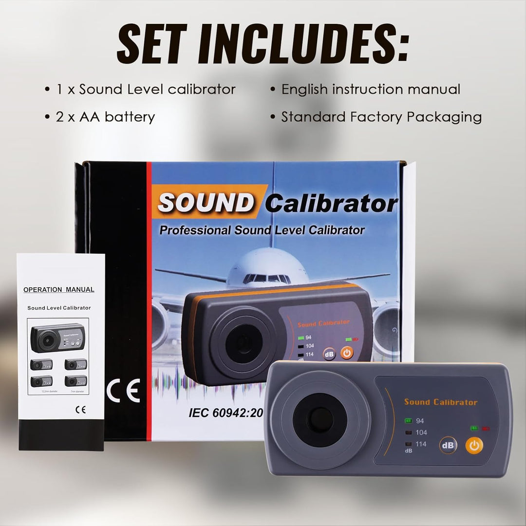 Klang Meter Dezibel Niveau Kalibrator Kalibrierung 114dB / 94dB / 104dB Kalibrierung Niveau für Scha