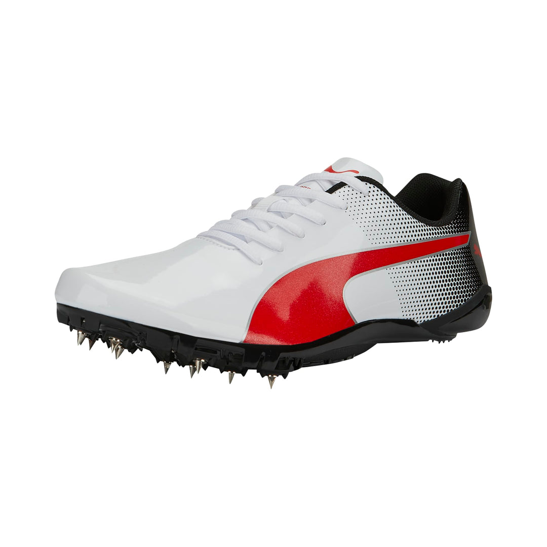 Puma Herren Evospeed Prep Sprint 3Leichtathletikschuh 44 EU Puma Weiss Puma Schwarz Puma Rot, 44 EU