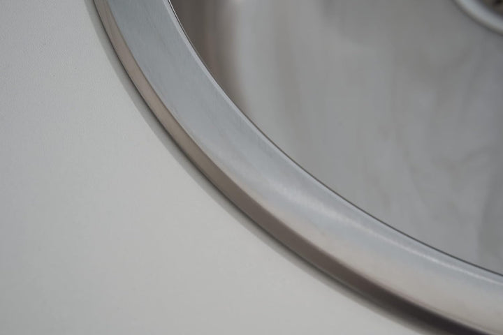 Respekta Portland Edelstahl Spülbecken / 1 Becken Einbauspüle in ‎44.6 x 44.6 x 20.5 cm/Edelstahlspü