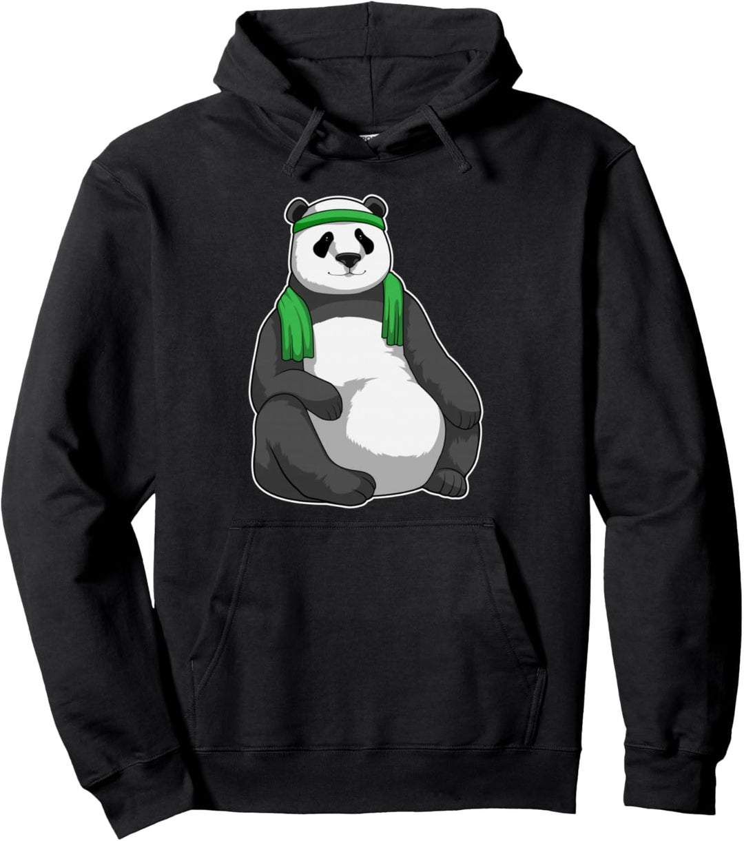 Panda Fitness Handtuch Pullover Hoodie