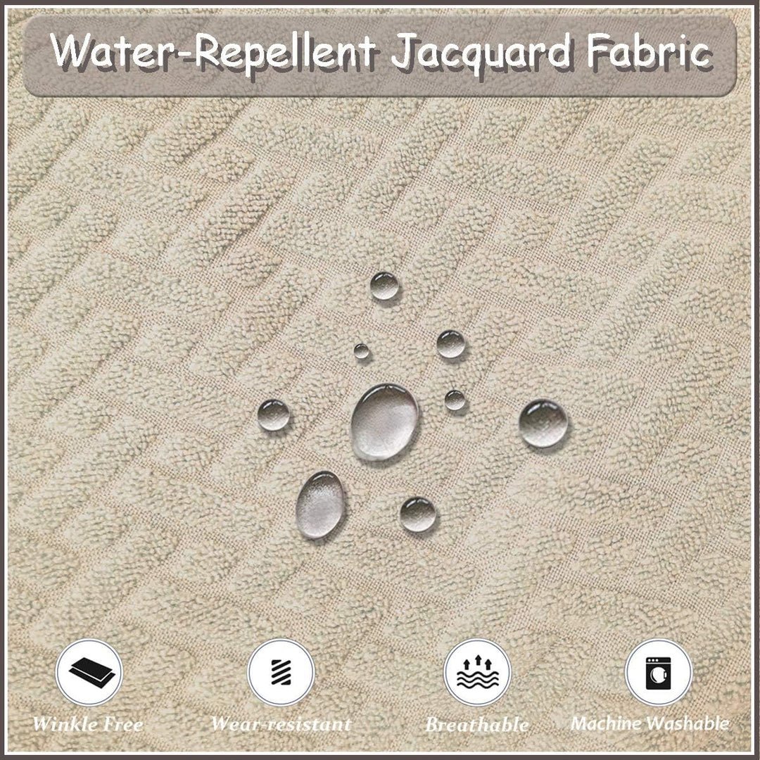 KELUINA Stretch wasserdichte Jacquard mit langem Gitter Esszimmer Stuhlhussen Home Decor, Stuhlhusse