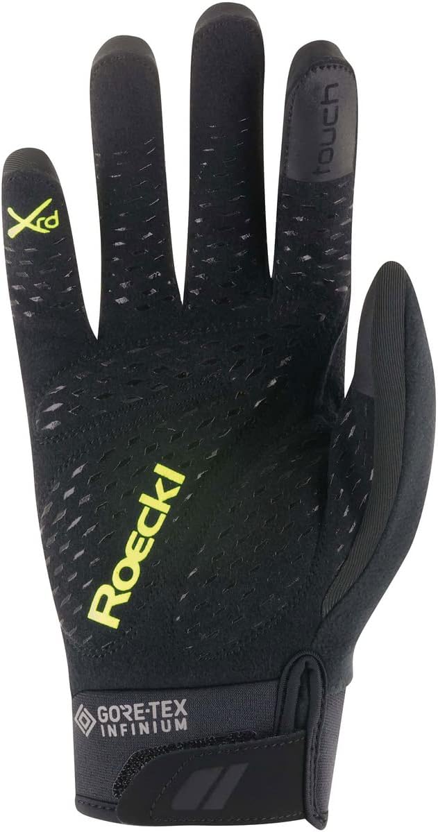 Roeckl Runaz Winter Fahrrad Handschuhe lang schwarz/grün 2023 10.5, 10.5