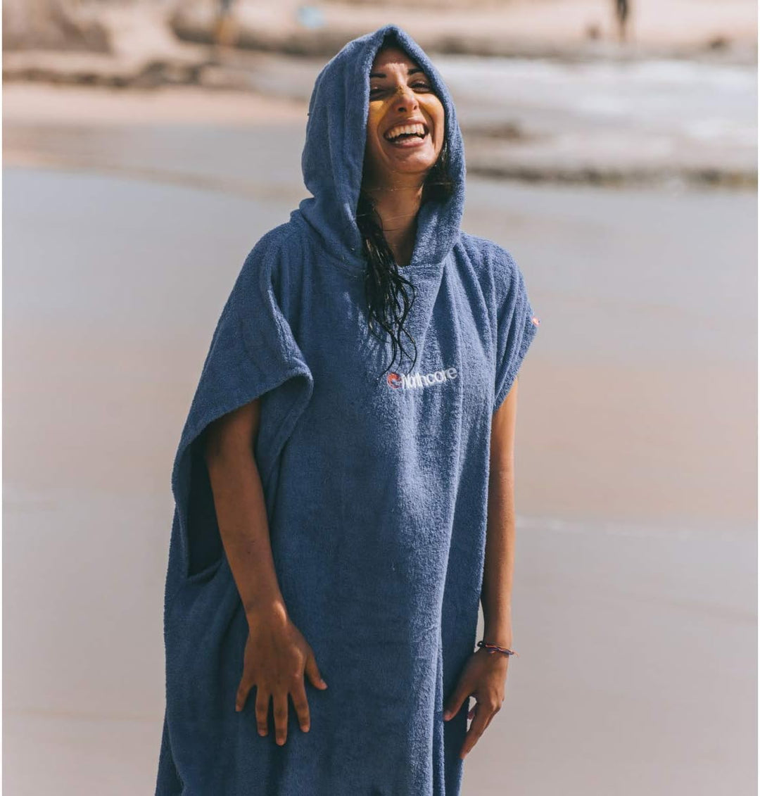 Northcore Beach Basha Wickelponcho Einheitsgrösse Blau, Einheitsgrösse Blau