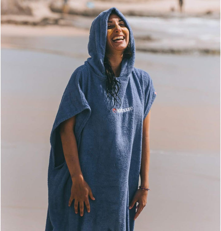 Northcore Beach Basha Wickelponcho Einheitsgrösse Blau, Einheitsgrösse Blau