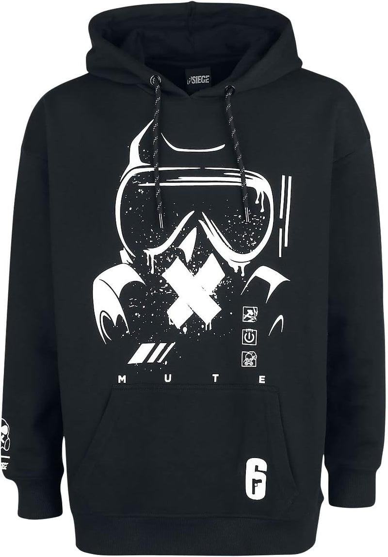 Six Siege Kapuzenpullover Operator Logo Nue offiziell Herren Schwarz Pullover XL Schwarz, XL Schwarz