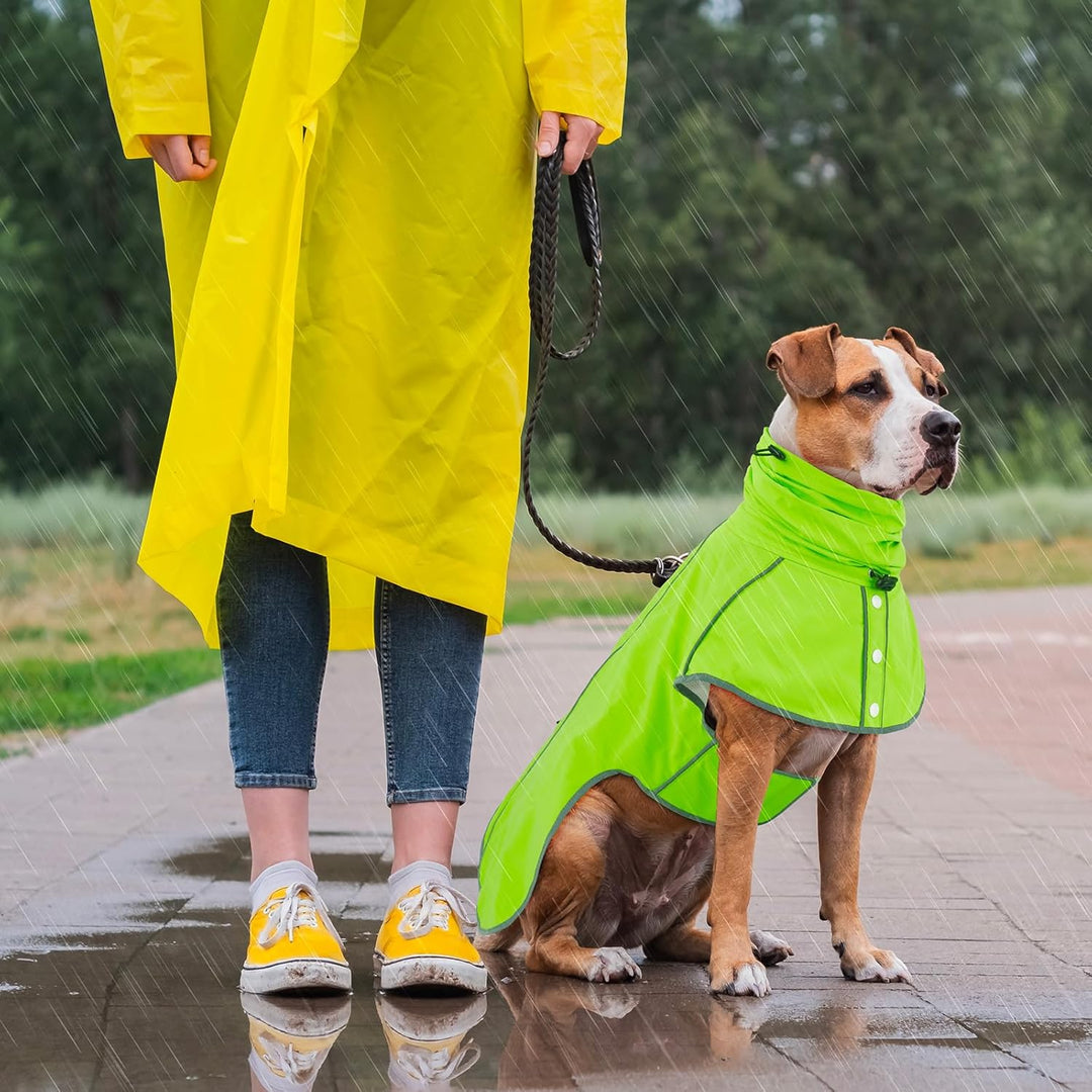 Hunderegenmantel - Wasserdichter Regenjacke für Hunde, Einstellbare Regenmantel für Mittlere, Grosse