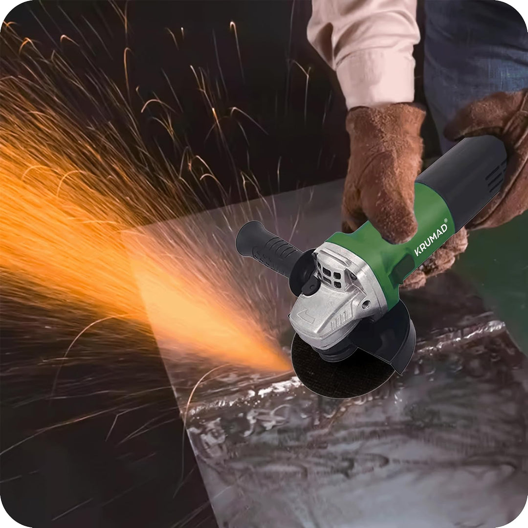 KRUMAD Winkelschleifer 950W – Scheiben-Ø 125mm – Leistungsstarke Schleifmaschine mit 3.000-11.000 U/