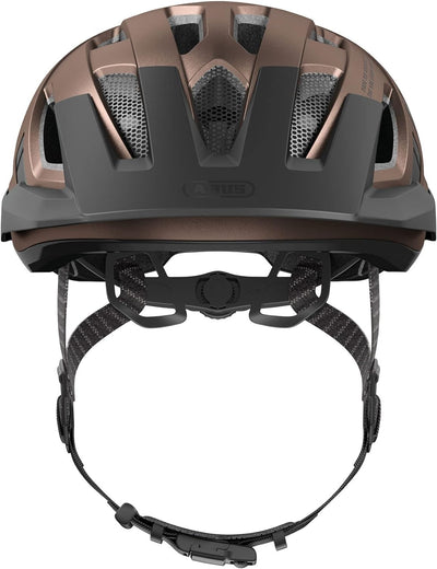 ABUS Stadthelm Urban-I 3.0 ACE - sportlicher Fahrradhelm mit LED-Rücklicht, verlängertem Schirm und