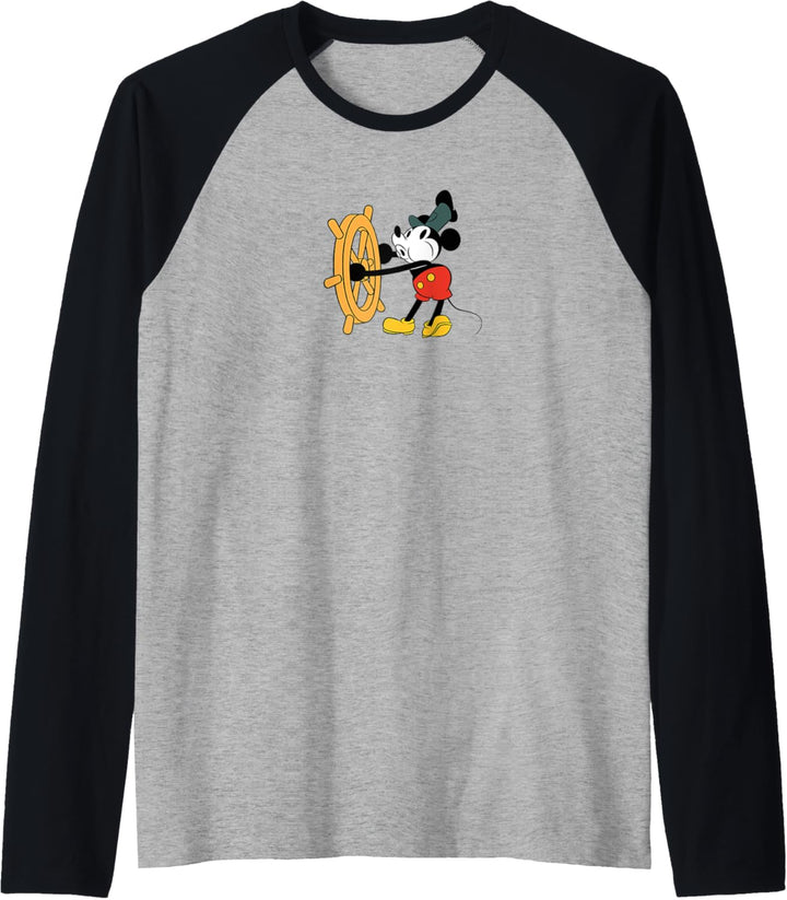 Disney Mickey Mouse Steam Boat Willie Raglan