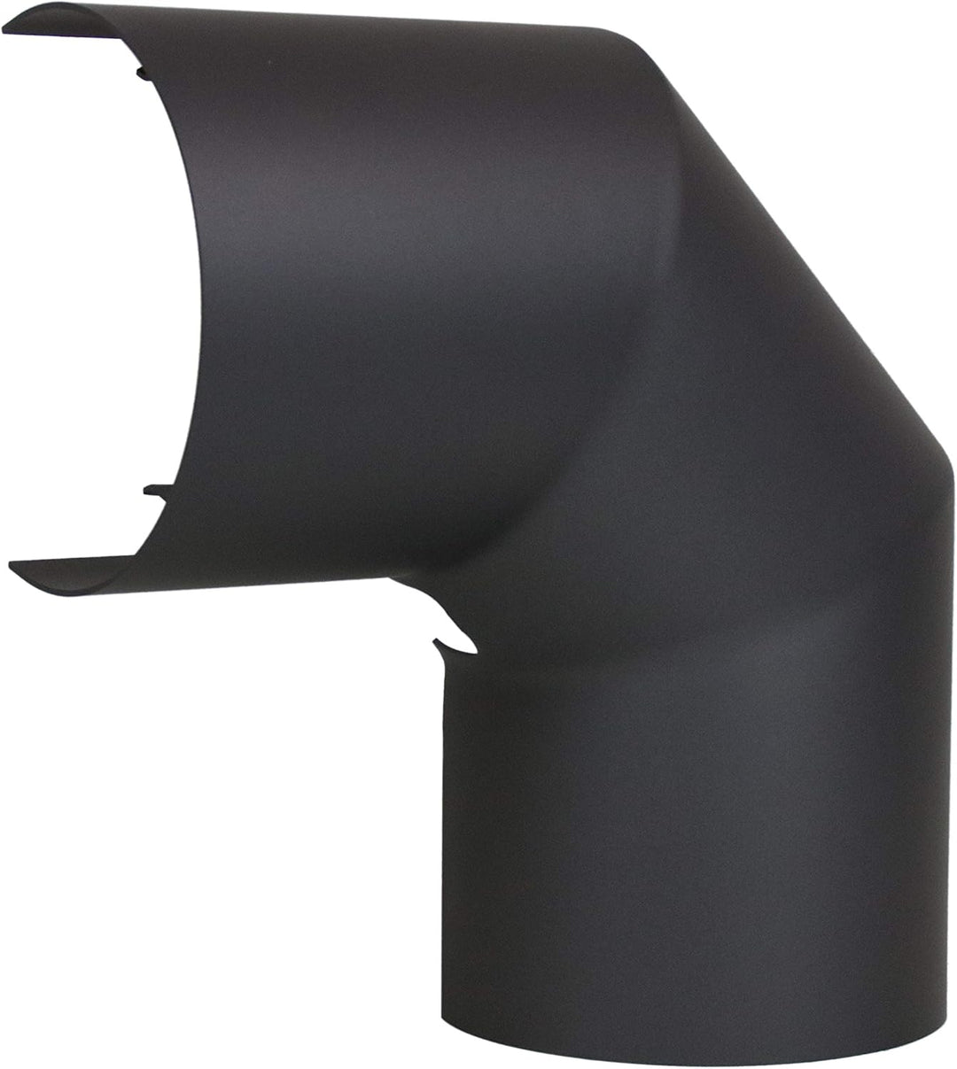 LANZZAS Ofenrohr Hitzeschutz/Thermoschild für 90° Grad Bogen seitlich, im Durchmesser Ø 150 mm, Farb