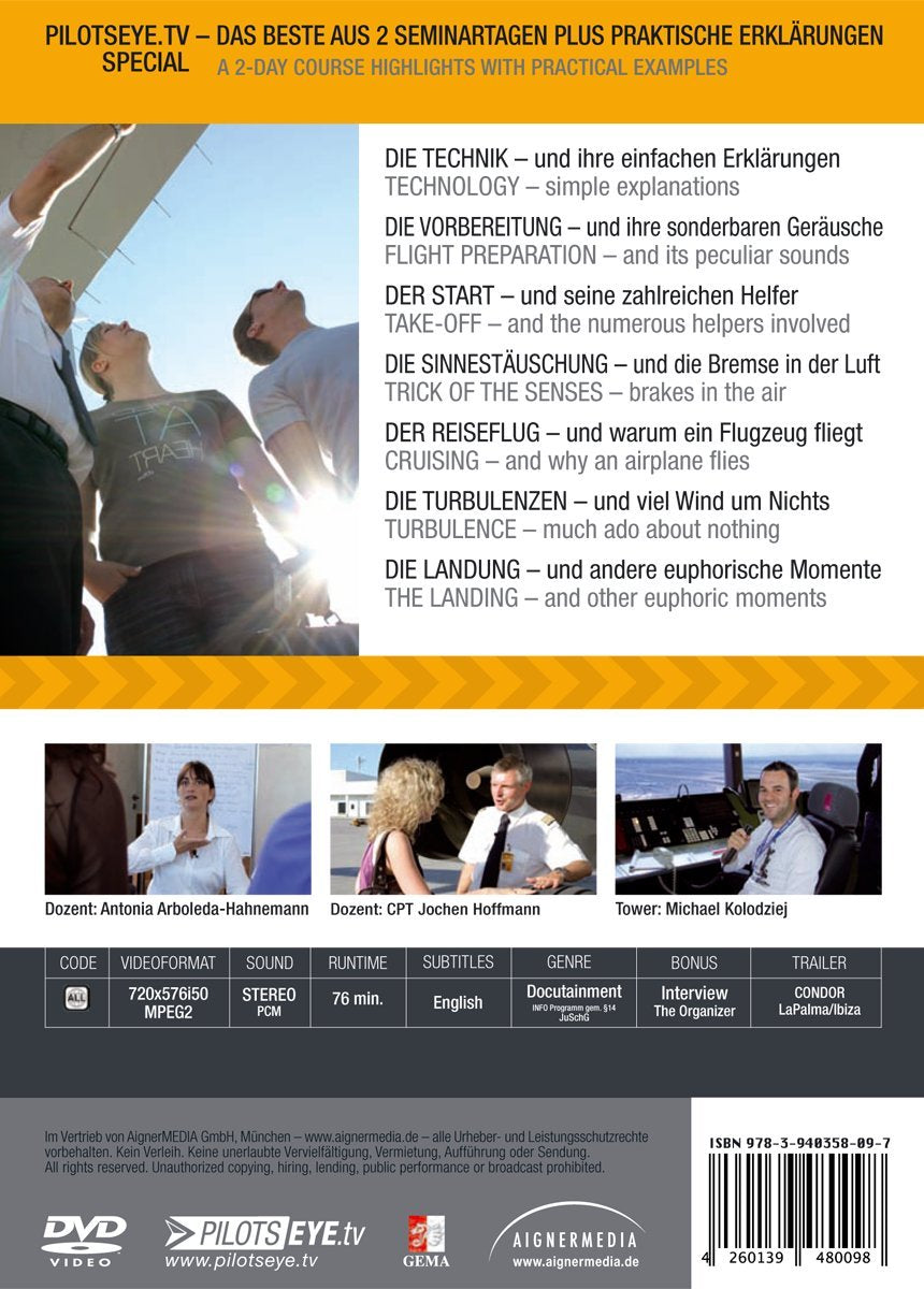 PilotsEYE.tv - Special | "FLUGANGST besiegen - ENTSPANNT fliegen" | Ein Zwei-Tages-Seminar mit 12 Te