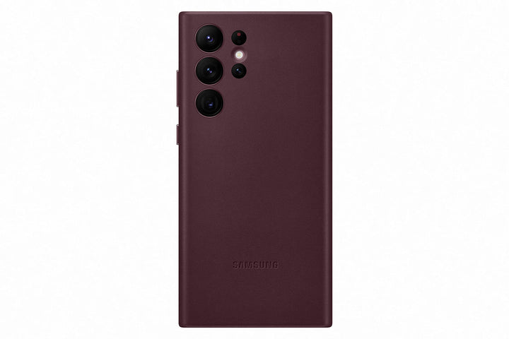 Samsung Leather Smartphone Cover EF-VS908 für Galaxy S22 Ultra, Handy-Hülle, echtes Leder, Schutz Ca