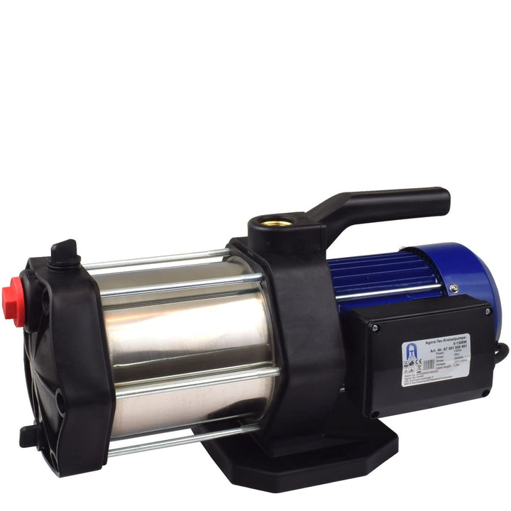 Agora-Tec® AT-Hauswasserwerk-5-1300-3DW, 5 stufige Kreiselpumpe mit max: 5,6 bar und max: 5400l/h un