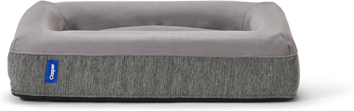 Casper Hundebett, Plüsch, Memory-Schaum, Grösse M, Grau grau L 64 x B 84 x H 15 cm, grau L 64 x B 84