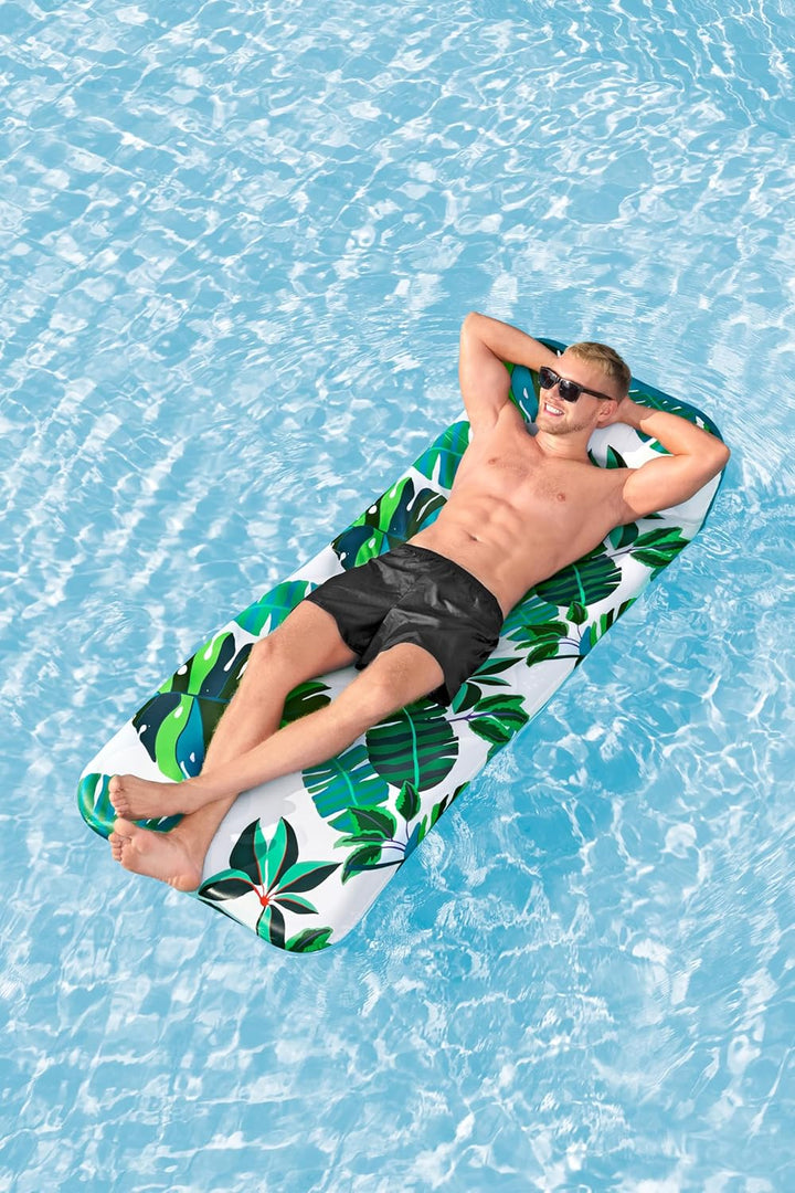 Bestway Luftmatratze Blissfull Drifter mit Textilbezug 183 x 73 cm