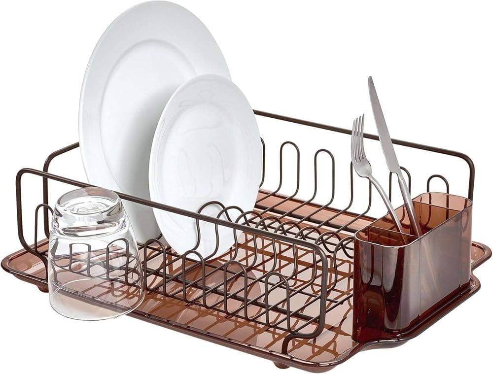 iDesign 68982EU Forma Lupe Abtropfgestell 2, bernstein / bronze Bernstein und Bronze, Bernstein und